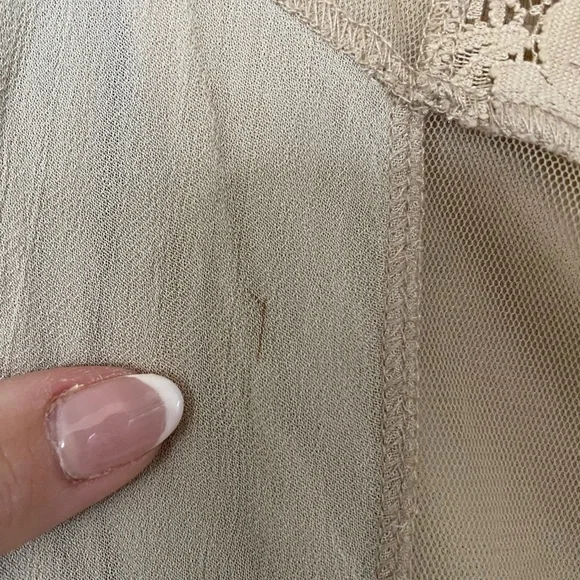 Vintage My Michelle Maxi Skirt boho cottage coreFloral Lace Patchwork Women's L - Picture 3 of 12